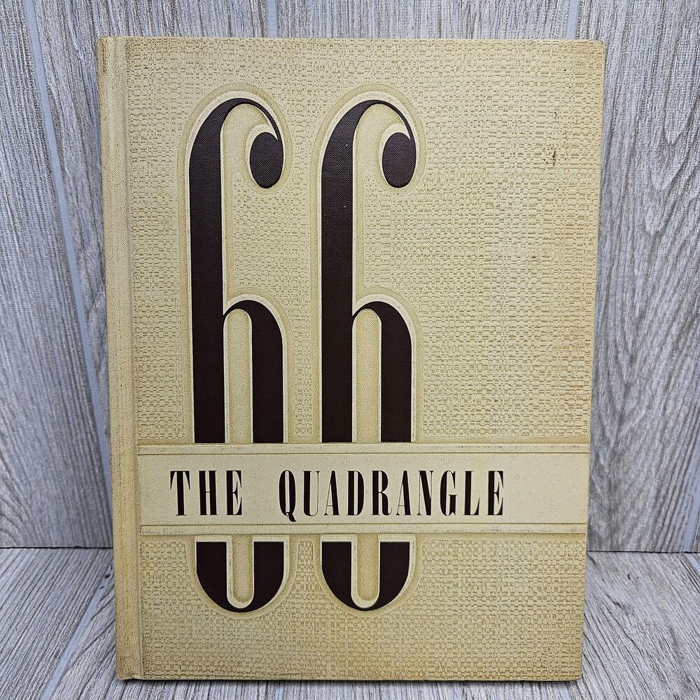 Vintage 1966 The Quadrangle McPherson College‎ Yearbook Kansas Hardcover History
